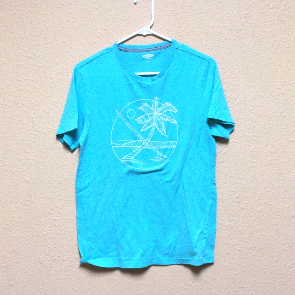 Mint teal island old navy tee shirt short sleeve size small